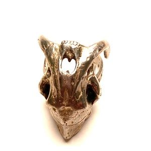 LAS Design Sterling Skull Ring